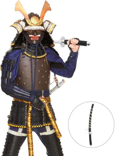Vista 7 de Ciieeo Mini espada Katana Slayer Samurai juguete espada 35CM plástico japonés samurai para decoración de Halloween, accesorios de juguete espada