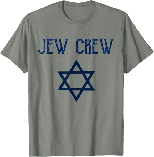 Vista 37 de Camiseta Jew Crew Jewish Star, gris, S