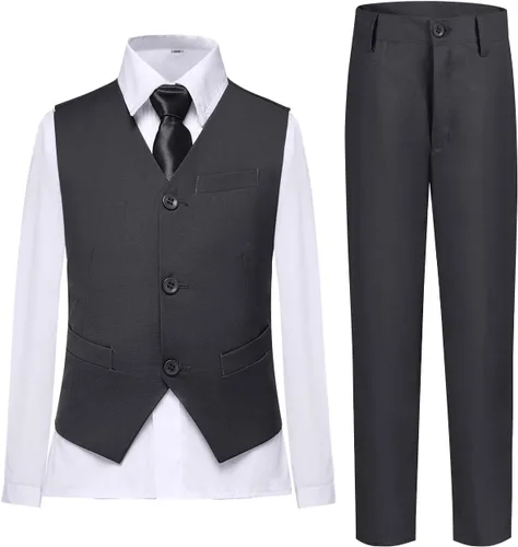Vista 83 de Conjunto de chaleco para niños, trajes formales, trajes de boda, ropa de vestir