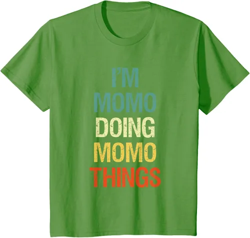 Vista 56 de I'M Momo Doing Momo Things - Camiseta de regalo con nombre personalizado, Negro, S
