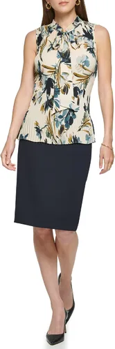Vista 4 de DKNY Blusa sin mangas con lazo para mujer
