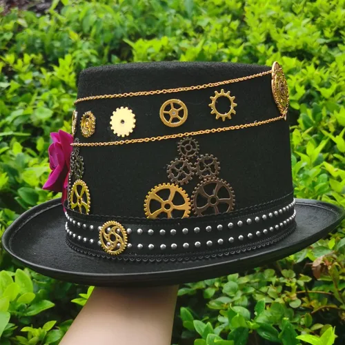Vista 4 de Sombreros unisex Steampunk para hombre y mujer (22.8in) multicolor