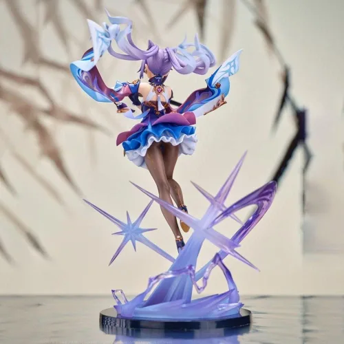 Vista 2 de G-I KeQing 1/7 Figura Siete Estrellas de Liyue Juego Personaje PVC Colección