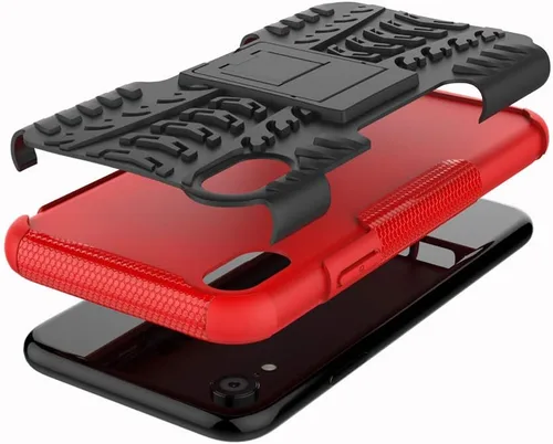 Vista 6 de Asuwish Funda de teléfono para iPhone XR 6.1 con protector de pantalla de vidrio templado, funda protectora híbrida resistente para iPhone XR