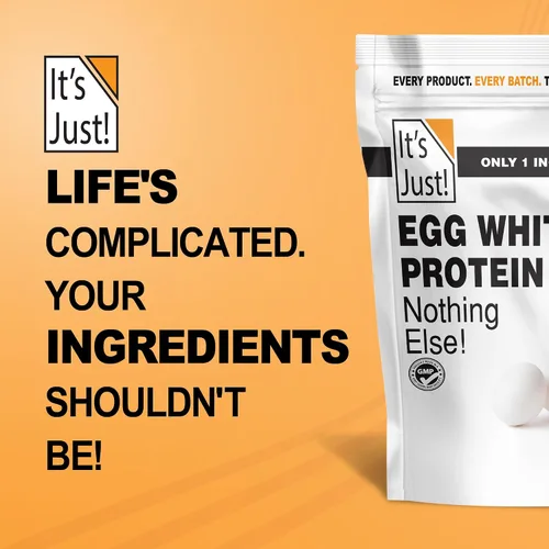Vista 9 de It's Just! - Polvo de proteína de clara de huevo, proteína de claras de huevo secas, ingrediente para merengue, sin OGM, granjas de EE.UU.