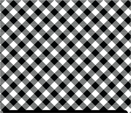 Vista 6 de HTV con estampado de día en blanco y negro (19.66 x 36 pulgadas), tablero de ajedrez B&W