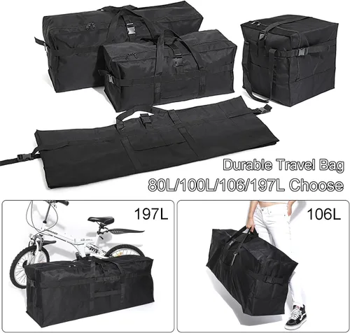 Vista 8 de Bolsa de viaje plegable, extra grande, bolsa de viaje para hombres y mujeres, caja de mudanza, aviones, hospital, tienda de campaña