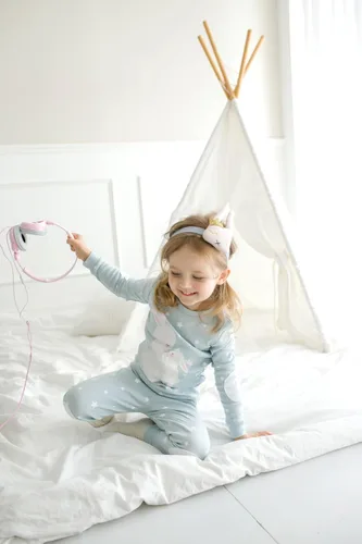 Vista 4 de VAENAIT BABY - Conjunto de pijama de 100% algodón 12M-12Y para niños y niñas con estampa de animal, camión, conejo, personajes