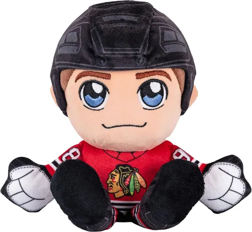 Vista 28 de Bleacher Creatures Calgary Flames Jonathan Huberdeau - Peluche sentado de 8 pulgadas de la NHL Kuricha - Superestrella de la NHL inspirada en Chibi