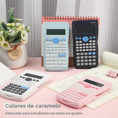 Vista 7 de Calculadora científica, Calculadora de dos líneas linda, Calculadora de matemáticas con función para estudiantes de álgebra y geometría, Calculadora