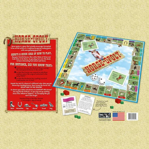 Vista 6 de Late For The Sky Horse-Opoly Juego de mesa (versión en inglés)