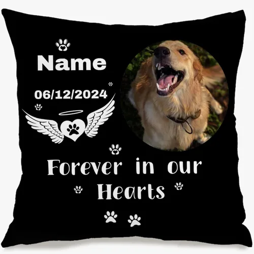 Vista 6 de Six Image Custom Pillow Case with Personalized Words for Mom, Decorative Cushion offering a Warm Gift for Birthdays Anniversaries Christmas or Home