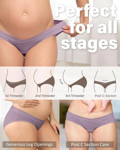 Vista 3 de Intimate Portal - Ropa interior de maternidad para debajo del vientre o pancita, panties post-parto