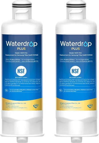Vista 12 de Waterdrop WDS-F45 Filtro de agua, repuesto para Samsung® DA97-17376B