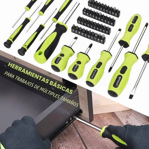 Vista 6 de FASTPRO Juego de herramientas para el hogar de 267 piezas, kit de herramientas de reparación para el hogar con bolsa de herramientas abierta de boca