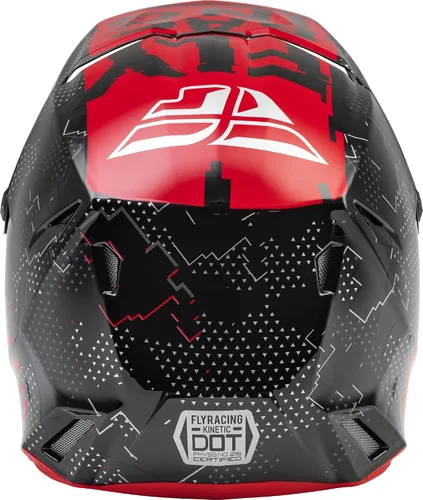 Vista 2 de Fly Racing F73-3490YS Kinetic Scan Casco Juvenil Negro/Rojo Ys