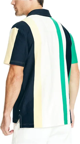 Vista 2 de Nautica Men's Classic Fit Rugby Striped Polo