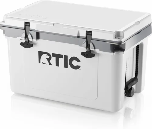 Vista 13 de RTIC Enfriador duro ultraligero de 32 cuartos de galón, baúl de hielo portátil aislado de 13 libras, capacidad de 48 latas, retención de hielo de 5