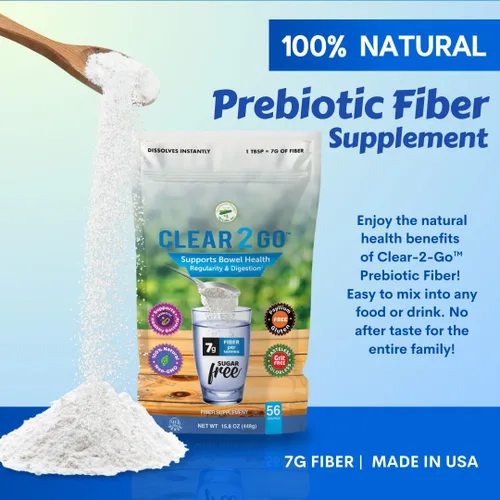 Vista 2 de Nutritional Designs Suplemento de fibra prebiótica en polvo, fibra soluble en inulina, fibra dietética totalmente natural sin azúcar y gluten, fibra