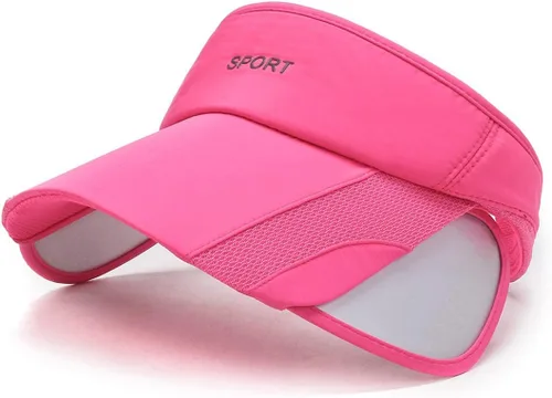 Vista 36 de Viseras solares para mujer con visera retráctil, visera de golf, protección UV, gorra de playa, tenis, correr, deporte, sombrero ajustable