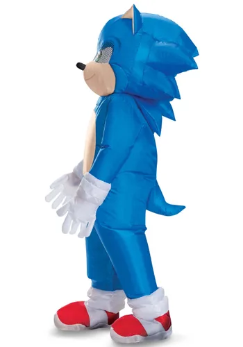 Vista 2 de Disfraz Inflable de Sonic the Hedgehog para Niños Multicolor