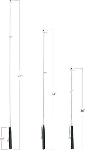 Vista 12 de South Wind Designs Soporte para caña de barco con soportes giratorios, kit de asta de bandera premium con soportes giratorios para lanzacohetes