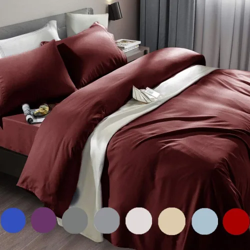 Vista 12 de SONORO KATE Juego de sábanas de cama de microfibra súper suave de 1800 hilos, sábanas egipcias de lujo que se ajustan a colchones de bolsillo Beige
