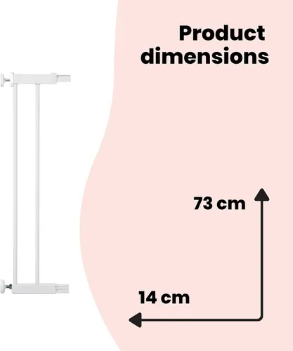 Vista 7 de Safety 1st Extensiones de 5.5 in para puerta de ajuste a presión