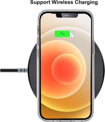 Vista 9 de Unov Funda para iPhone 12 Mini, transparente con diseño, ajuste delgado, buen agarre, funda para teléfono en relieve, cubierta protectora a prueba