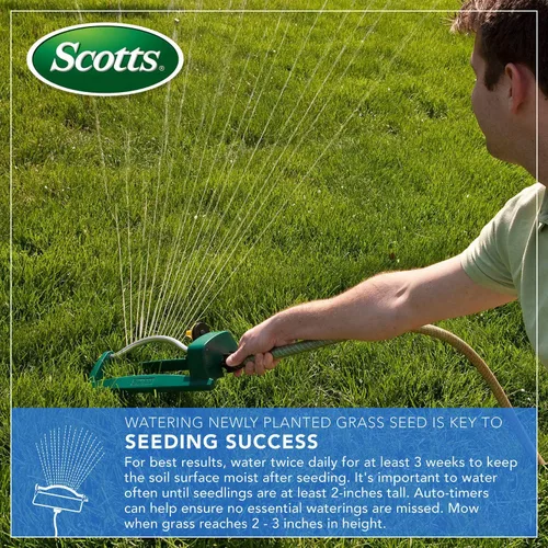 Vista 13 de Scotts EZ Seed - Reparación de manchas para perros con sol y sombra, mantillo combinado, mezcla de semillas de hierba y enmienda de suelo