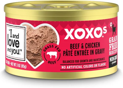 Vista 12 de I and love and you XOXOs - Alimento húmedo para gatos, pollo + paté de atún, sin granos, sin relleno, paquete de 24 latas de 3 onzas
