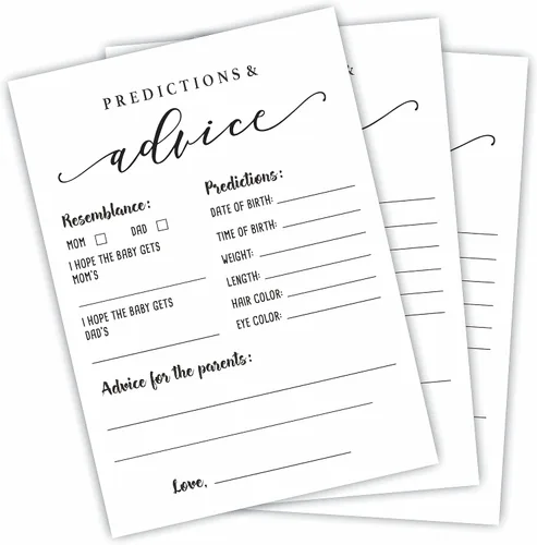 Vista 8 de Tarjetas de juego del alfabeto – Actividad de baby shower y recuerdos de fiesta (paquete de 30) – 5 x 7 pulgadas, estilo minimalista de doble cara
