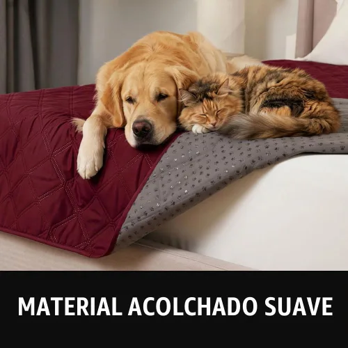 Vista 9 de GORILLA GRIP® Manta impermeable para perro, funda de sofá para perros, 30 x Borgoña