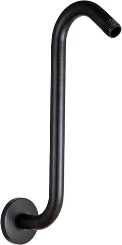 Vista 27 de Brazo de extensión de cabezal de ducha OFFO de 6 pulgadas, brazo de ducha en forma de "S" de cuello de ganso de alto rendimiento con brida en oro