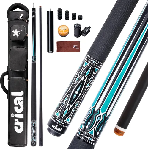 Vista 17 de CRICAL Carbon Fiber Pool Cue Set, Low Deflection, Pro Taper Shaft, 58 Inch