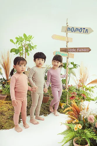 Vista 5 de moimoln Baby Girls Boys SOFT Cotton Modal solid Long-Sleeve Snug fit Pjs Pajama Sleepwear, 6m-5T