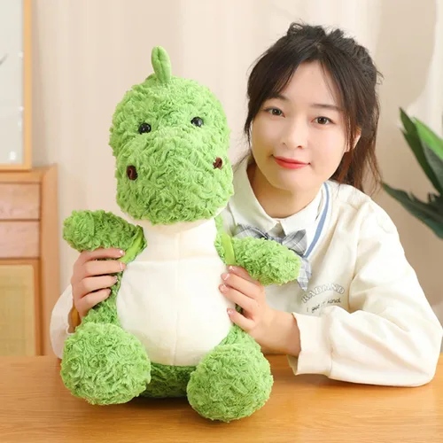 Vista 4 de Lindos animales de peluche suaves de dinosaurio, juguetes de peluche de dinosaurio, almohada de dinosaurio para abrazar, muñeca de dinosaurio