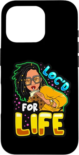 Vista 20 de Loc'd for Life Funny Locs Black Queen Dreadlocks Women Girls Case for iPhone 17