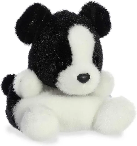 Vista 2 de Aurora® Adorable Palm Pals™ Brody Collie™ - Juego de bolsillo - Diversión coleccionable - Negro 5 pulgadas