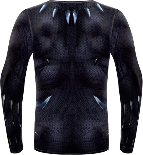Vista 3 de Dimplier Camiseta de compresión para hombre, camiseta deportiva de manga larga para entrenamiento atlético