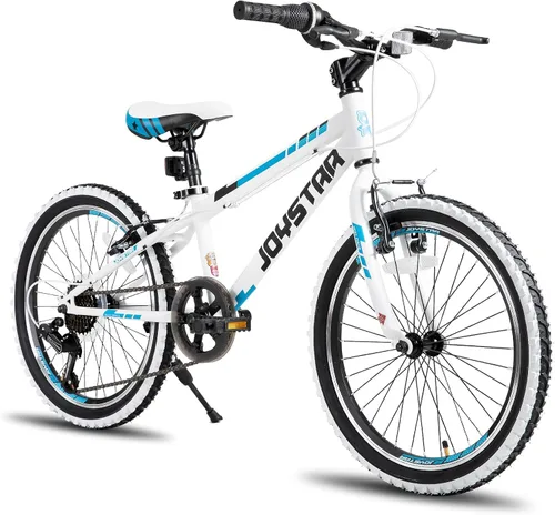 Vista 12 de JOYSTAR Lubbock 20 24 Inch Kids Bike for Boys & Girls Ages 7-12 Years Hardtail Mountain Bike for Kids with 1-Speed/7-Speed Drivetrain, White Wall