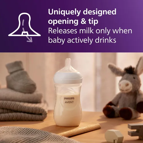 Vista 3 de Philips Avent Set de regalo natural para recién nacido: 6 botellas, chupete