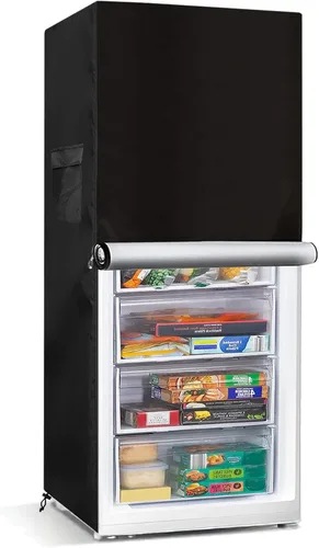 Vista 8 de Bitubi - Funda para congeladores verticales, funda para refrigerador al aire libre, impermeable, a prueba de polvo, a prueba de sol, 20 pulgadas