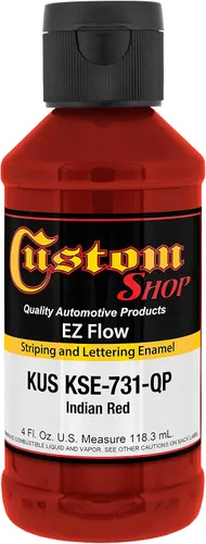 Vista 23 de Custom Shop KSE755-QP - Pintura esmaltada EZ Flow a rayas y letras de oro 23K, 4 onzas
