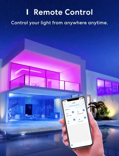Vista 4 de MEROSS - Bombilla LED inteligente con WiFi, compatible con Apple HomeKit, Siri, Alexa, SmartThings, E26 multicolor regulable 2700 K-6500 K RGBWW