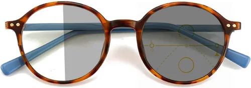 Vista 8 de TR90 gafas de lectura multifocales progresivas redondas gafas de sol de transición gafas de sol fotocromáticas gafas de conducción mujeres hombres