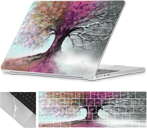 Vista 13 de Se7enline Funda compatible con MacBook Neo de 13 pulgadas 2026 A3404, diseño estético, bonita carcasa rígida femenina, cubierta de teclado