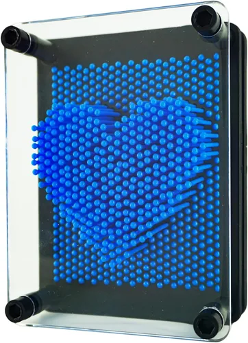 Vista 9 de Juguete sensorial 3D Pin Art Tamaño 5x3.7 pulgadas Agujas Pin Impresión Juguete Intelectual Divertido Rainbow Juguetes, Verde