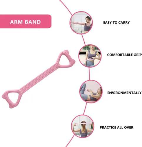 Vista 6 de Cabilock Juego de bandas de resistencia para gimnasio en casa, bandas de fitness con escultura de glúteos y resistencia a las sentadillas
