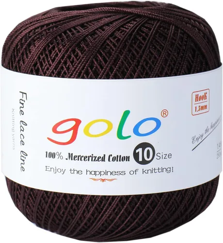 Vista 111 de Golo - 3 bolas de hilo de ganchillo tamaño 10, hilo de crochet para tejer a mano 102